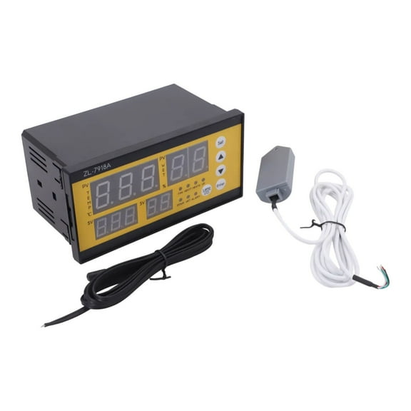 ZL-7918A Multi-Function Temperature and Humidity Controller for Egg Incubator with LCD Display, 7 Output Control, AC100-240V, for Automatic Hatching Systems