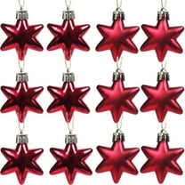 ZLBDYG 12PCS Christmas Tree Ornament Pendants - 5cm Irregular Electroplated Pentagonal Star Decorations, Shiny Hanging Bling Bling Accessories for Holiday Festive Party Decor