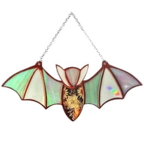 ZLBDYG Colorful Bat 2d Acrylic Window Hanging Wall Decor - Halloween Festival Venue Arrangement Props for Home Party Scary Atmosphere Creation and Photo Backdrop