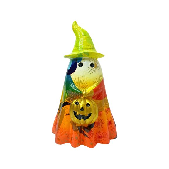 ZLBDYG Colorful Ghost Resin Craftwork - Light Retro Gothic Style Home Decor for Living Room, Study, Bedroom Display - Spooky Art Sculpture for Indoor Halloween Atmosphere Creations