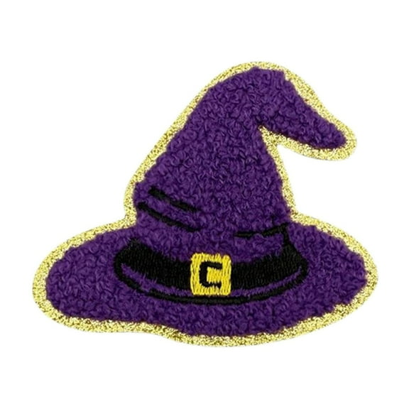 ZLBDYG Cute Pumpkin Witch Bat Cotton Sew-On Patch - 7 Styles DIY Iron-On Embroidered Patch Applique for Jacket, Backpack, Clothing Repair and Halloween Craft Decoration