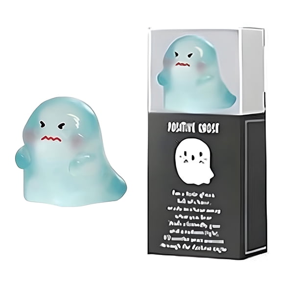 ZLBDYG Glow in the Dark Halloween Ghost Prank Toys with Storage Box - Luminous Scary Ghost Figures for Spooky Decor, Fooling Ornaments Party Favors and Trick or Treat Gags