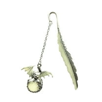 ZLBDYG Glow-in-the-Dark Animal Bookmarks for Kids & Students - Funny Creative Dragon Bookmark for Reading Incentives, Classroom Gifts & Book Lovers, 4.53 Inch