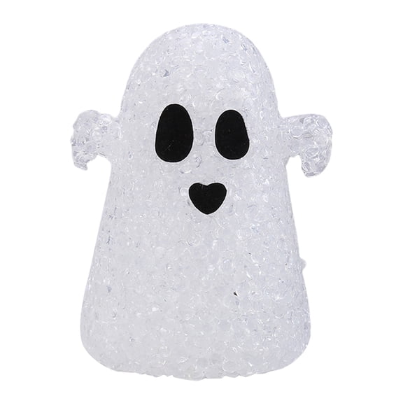 ZLBDYG LED Particle Pumpkin Ghost Light - Battery Operated Halloween Decor for Indoor Home, Party and Tabletop, Spooky Night Light Orb for Mood Decoration