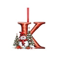 thumbnail image 1 of ZLBDYG Personalized Christmas Tree Letter Pendants a to Z - DIY Decorative Snowman Hanging Alphabet Ornaments for Customized Xmas Tree Decor and Holiday Home Decoration, 1 of 5
