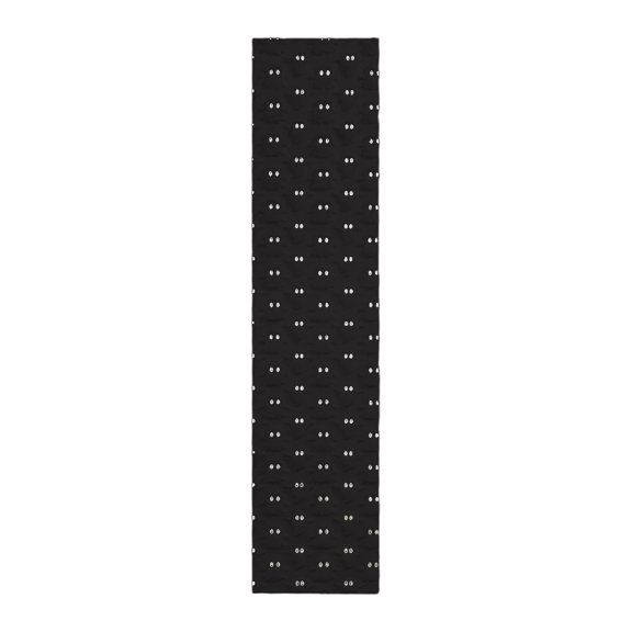 ZLBDYG Soft Plush Halloween Ghost Table Runner for Kitchen and Dining - Holiday Themed Home Decor, Cozy Seasonal Tabletop Decoration (35 X 63 Inch)