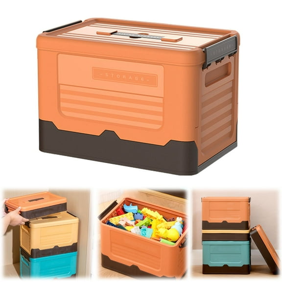 ZLBDYG Stackable Plastic Storage Bins with Lids - Durable Waterproof Organizer Containers for Clothes, Toys, Books, Perfect for Home, Closet, Camping & Travel Storage Solutions