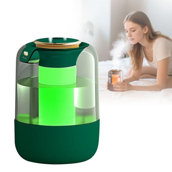 ZLBDYG Top-Fill Humidifier for Large Rooms - Quiet Cool Mist Ultrasonic Humidifier with Transparent Tank, Adjustable Nozzle for Bedroom, Nursery, Office & Plant Care