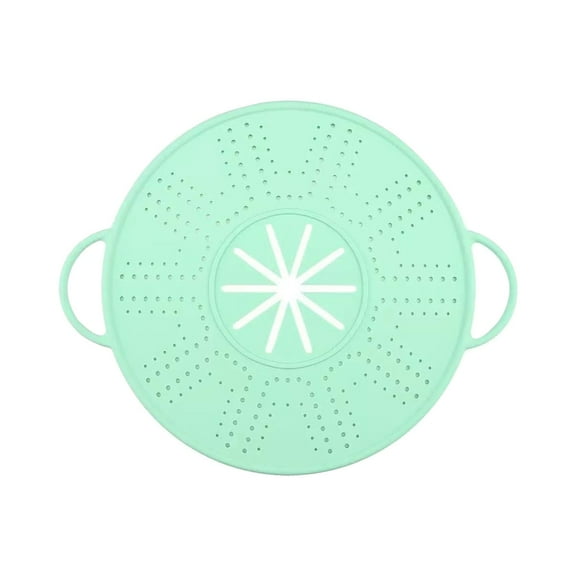 ZLBDYG Universal 11-Inch Silicone Splatter Guard Lid for Frying Pans, Heat-Resistant Non-Stick Splatter Proof Cover with Steam Vents, Dishwasher Safe and Flexible for Easy Use