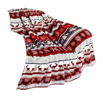 ZLBDYG Velvet Soft Christmas Prints Blanket Collection - Holiday Themed Fuzzy Throws for Winter Bedding and Couch, Ultra Warm and Cozy Home Decor Blankets for Seasonal Comfort