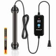thumbnail image 1 of ZLC 25W Submersible Mini Fish Tank Heater, Adjustable Aquarium Heater with Digital Display External Controller, Overheat Protection and Free Thermometer for 1-5 Gallon Freshwater & Saltwater Tank, 1 of 1