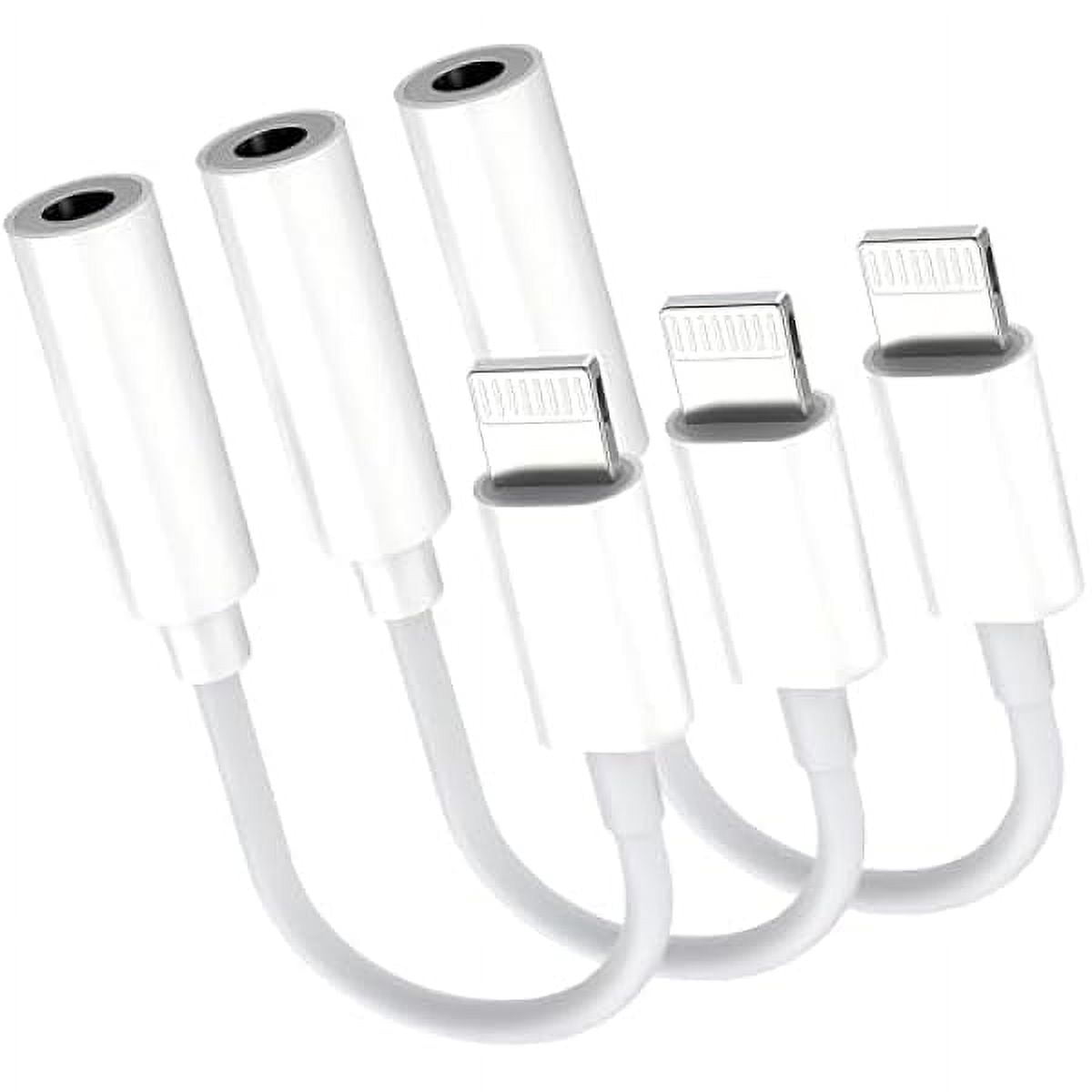 ZLC 3 Pack [Apple MFi Certified] Lightning to 3.5 mm Headphone Jack ...