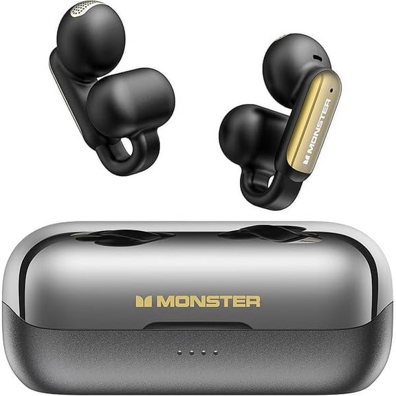 ZLC AI Translation Earbuds Open AC601, 3-in-1 Translator Wireless Earphones, Bluetooth 6.0 Open Earbuds with 115 Languages Translation, Real-Time AI & Touch Control Wireless Headphone (Black)