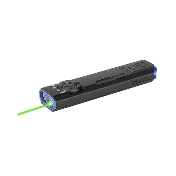 ZLC GR35 EDC Flat Flashlight with Green Light, UV and White LED Combo, 2800 Lumens Type-C Rechargeable Portable Pocket Lights Perfect for Checking, Working (GR35 Green Light)