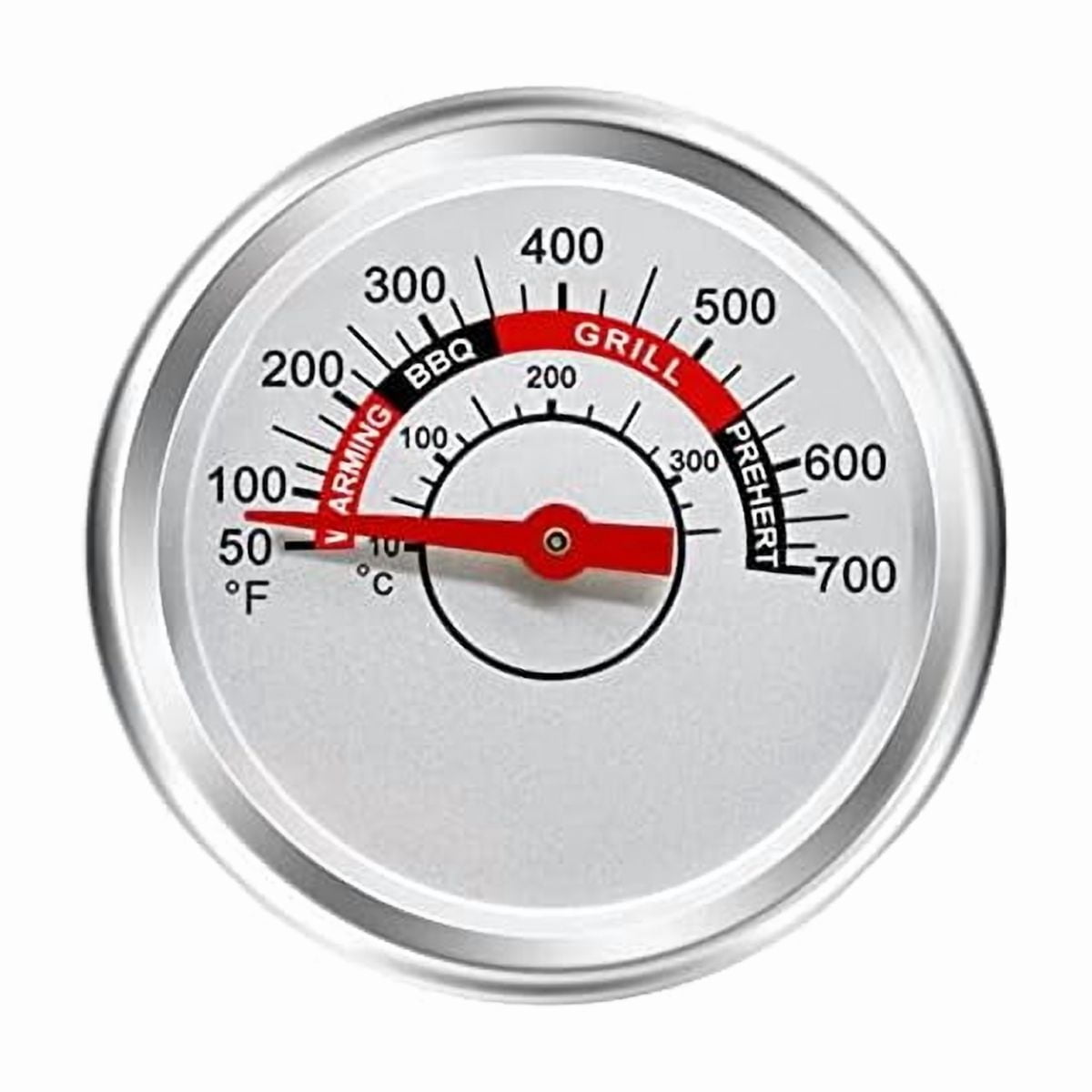 ZLC Grill Thermometer Heat Indicator Replacement for Weber, Charbroil, Brinkmann, Nexgrill, Jenn-Air, Kenmore, 2 3/8 Inch Smoker Temperature Gauge for Weber Genesis II E-310, Brinkmann 810-3660-S