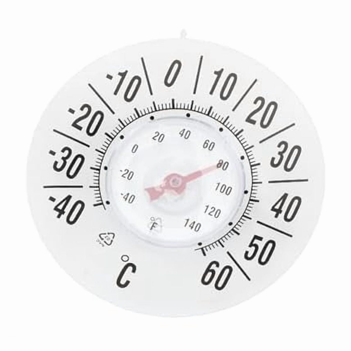 ZLC Outdoor Window Thermometer for Outside Temperature,No Battery Required for Home,Office, Patio Garden Decor