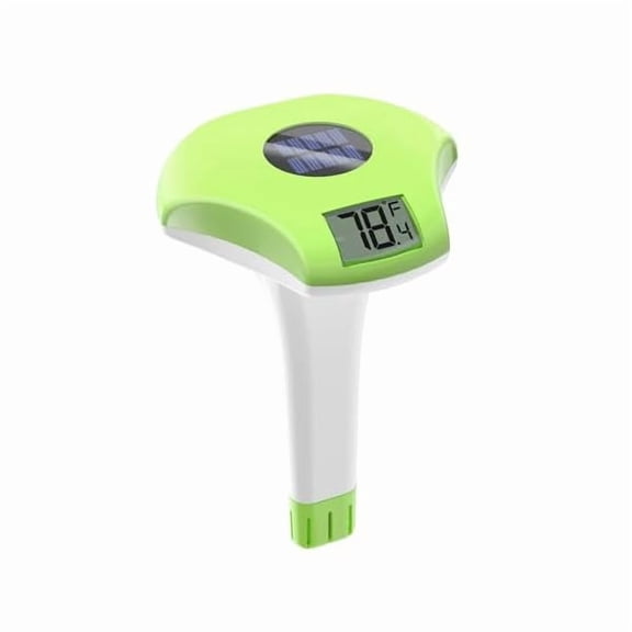 ZLC Pool Thermometer Floating Easy Read, Solar powerd with LCD Large Digital Display, IPX-8 Waterproof Swimming Pool Thermometer, Say Goodbye to Battery Replacement, Gauge for Ice Bath, Hot Tubs