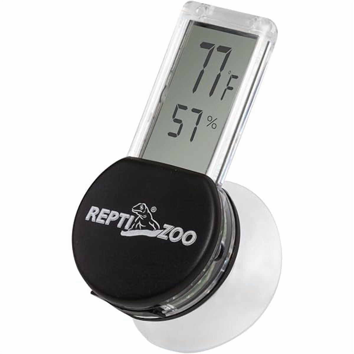 ZLC Reptile Terrarium Thermometer Hygrometer Digital LCD Display Pet Rearing Box Reptiles Tank Thermometer Hygrometer with Suction Cup
