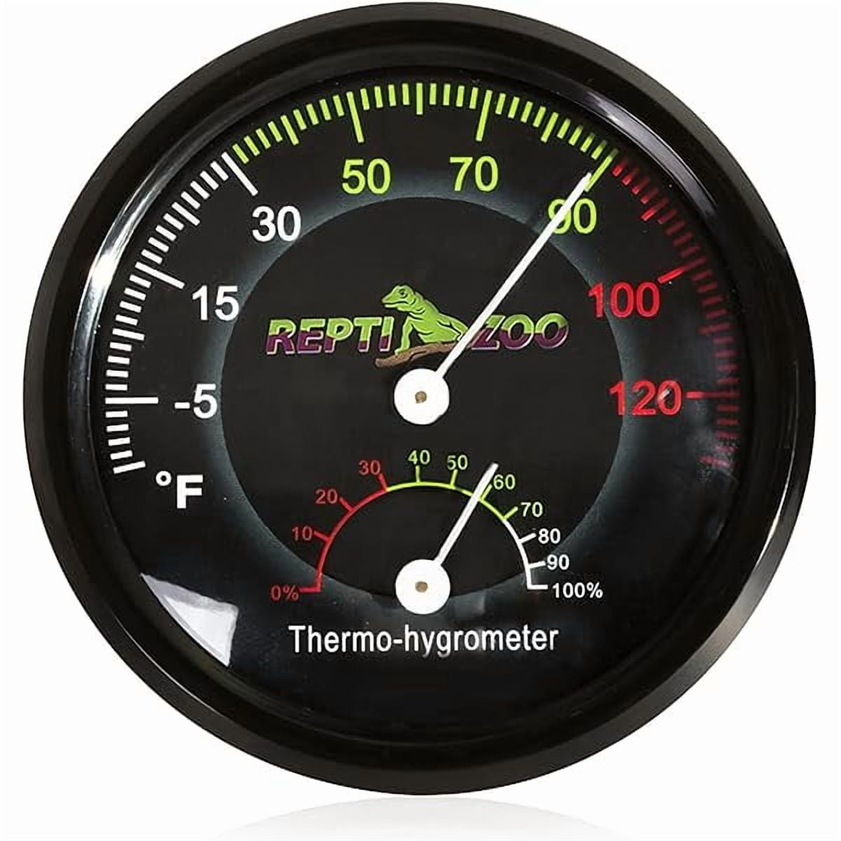 ZLC Reptile Terrarium Thermometer Hygrometer Dual Gauges Pet Rearing Box Reptile Thermometer and Humidity Gauge