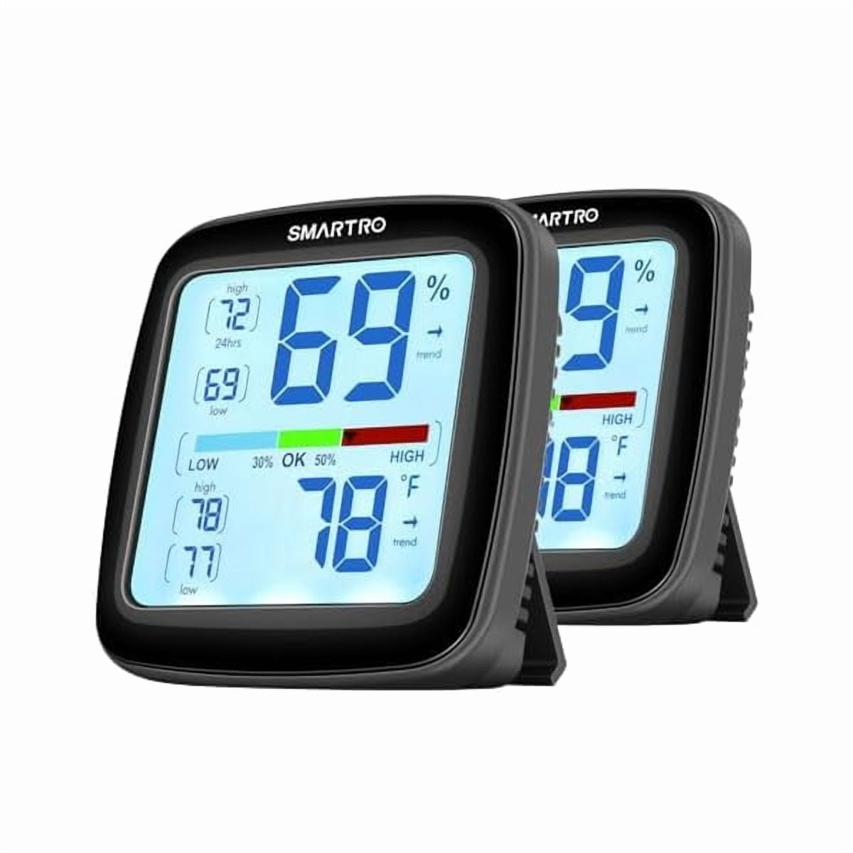 ZLC SC42 Professional Digital Hygrometer Indoor Thermometer Room Humidity Gauge Pro Accuracy Calibration 2 Pieces (2)