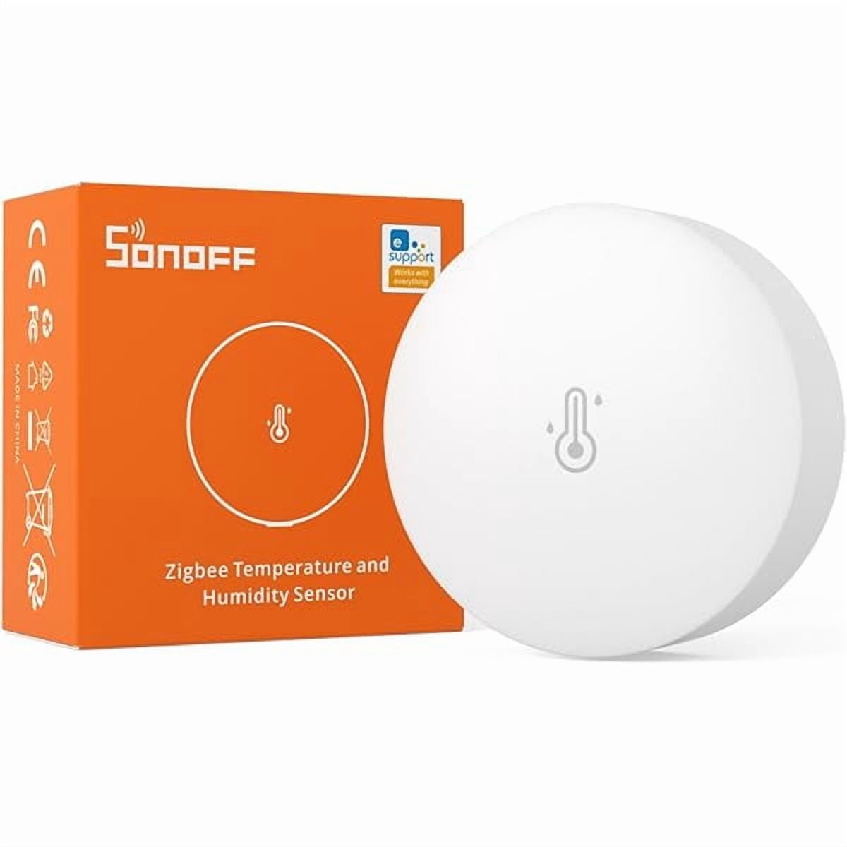 ZLC SNZB-02P Zigbee Temperature Humidity Sensor, Indoor Thermometer Hygrometer with Alert, Works with Alexa & Google Home for Remote Monitoring and Home Automation, ZigBee 3.0 Hub Required (1)