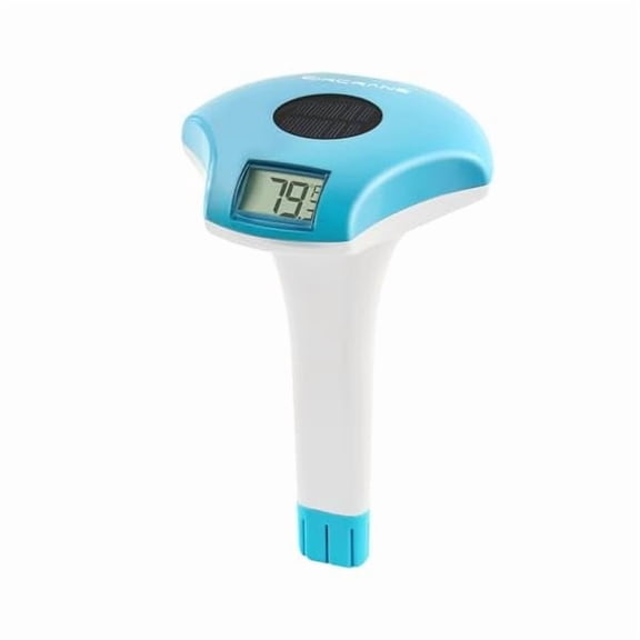 ZLC Solar Digital Pool & Spa Thermometer, Weather Resistant Floating Thermometer, IPX-8 Water Proof, 10s Measuring Cycle, Solar Powered with 270 Days Battery Life, Blue