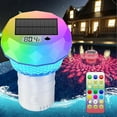 thumbnail image 1 of ZLC Solar Pool Light with Chlorine Floater: Floating Chlorine Tablets Dispenser with Thermometer Waterproof Floating Pool Thermometer Easy Read for Outdoor Swimming Hot Tub Spa Party, 1 of 1