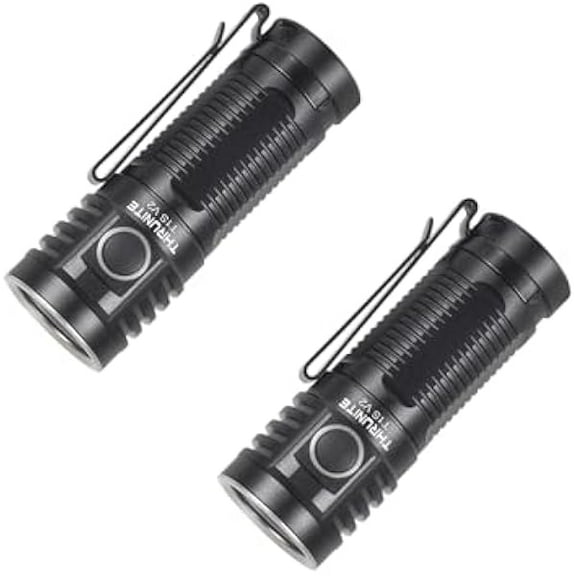 ZLC T1S V2 Magnetic Tailcap Mini Flashlights, USB C Rechargeable Flashlight with SST40 LED, 1212 Lumen, 184 Meters Throw EDC Flashlight - Black CW