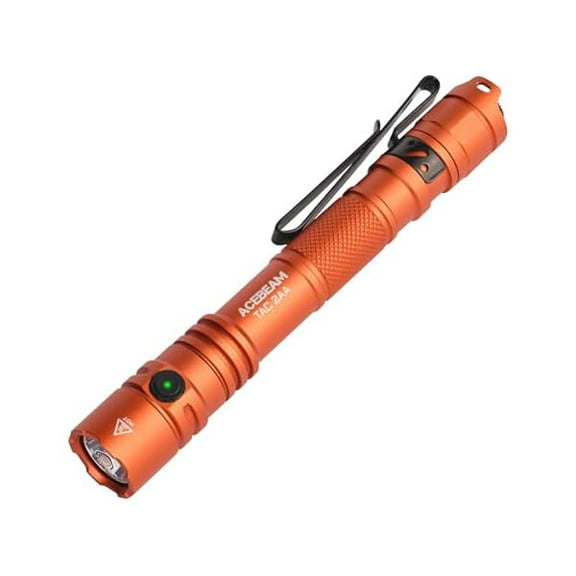 ZLC TAC 2AA EDC Tactical Dual Modes Flashlight Rechargeable, 1600 High Lumens Flashlight, Dual Switch Pocket LED Flashlight, Super Bright Small Flash Light for Emergency, Camping, Home