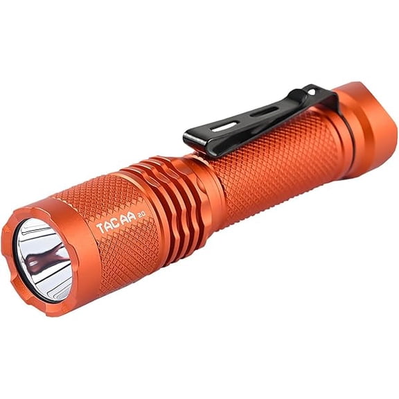 ZLC TAC AA 2.0 Longest-Range AA Flashlight 360 Meters, 900 High Lumens Tactical EDC Flashlight Rechargeable, 6 Modes Pocket LED Super Bright Small Mini Flashlight for Camping, Home(SFT-25R HI)