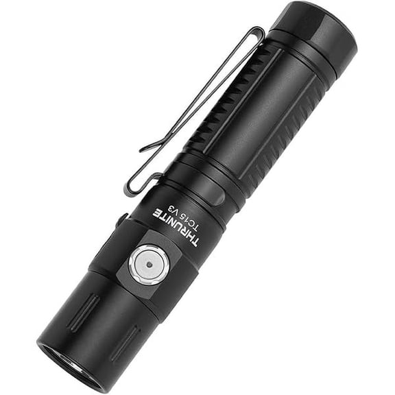 ZLC TC15 V3 2403 High Lumen Flashlight, USB C Rechargeable LED Handheld Flashlights, Ultra-Bright XHP 35.2 LED, Indoor/Outdoor (Camping, Security and Emergency Use) Cool White - Black CW