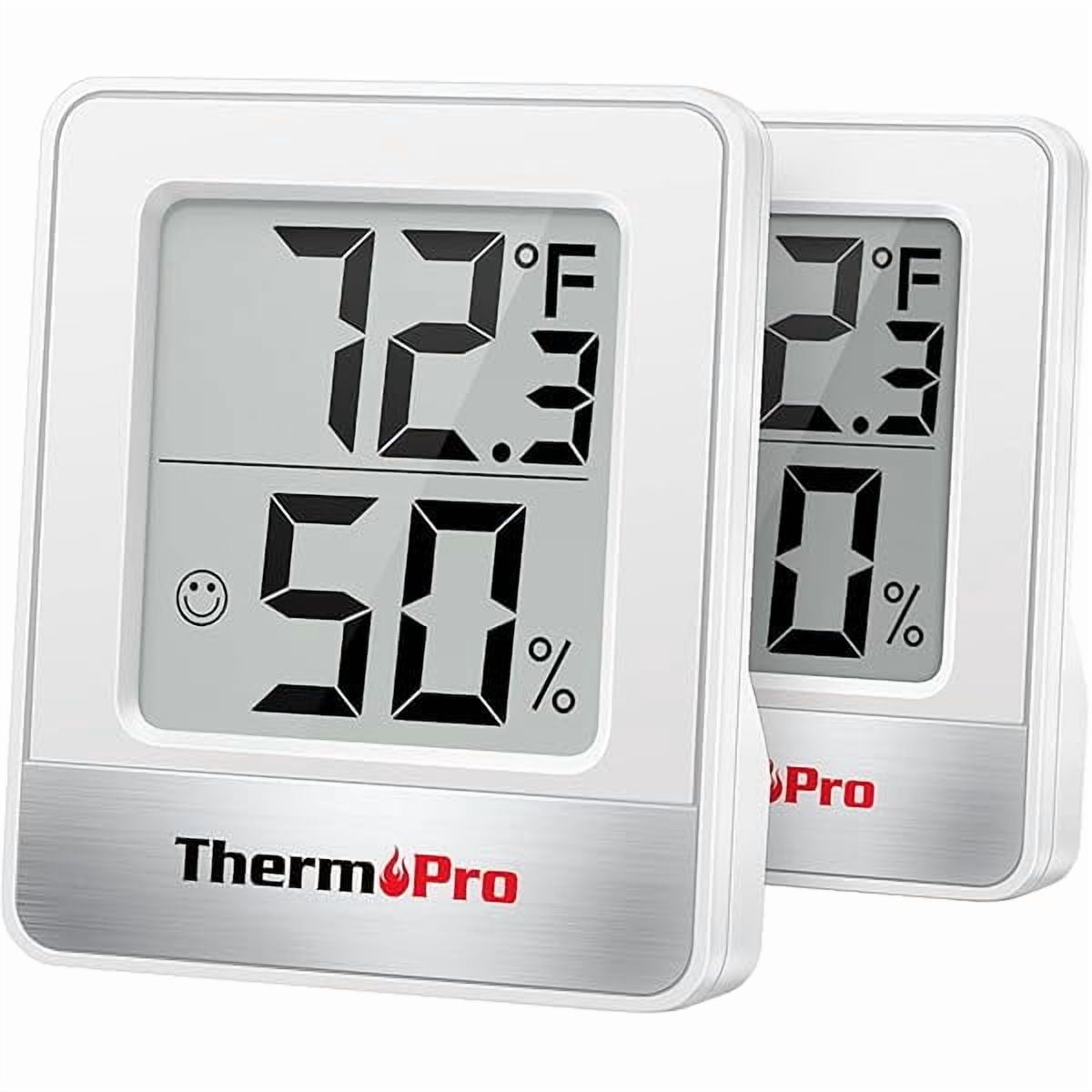 ZLC TP49 2 Pieces Digital Hygrometer Indoor Thermometer Humidity Meter Mini Hygrometer Thermometer with Temperature and Humidity Monitor Room Thermometer