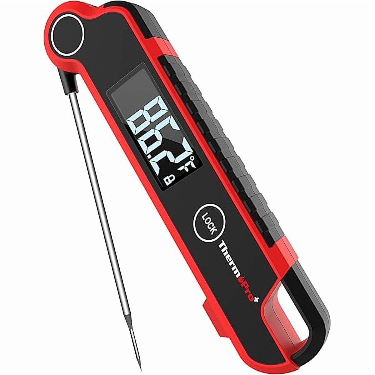 ZLC TP620 Instant Read Meat Thermometer Digital, Cooking Thermometer with Large Auto-Rotating LCD Display, Waterproof Food Thermometer Digital for Kitchen, BBQ, or Grill