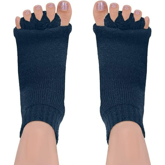 ZLC Toe Separator Socks, Foot Alignment Socks, Health Care Toe Spacers, Bunion Corrector, Yoga Toe Pedicure Socks