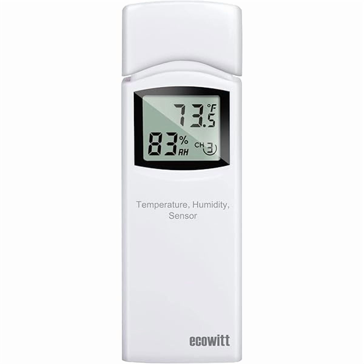 ZLC WN31 Wireless Multi-Channels Thermometer and Hygrometer Sensor, Temperature & Humidity Gauge with LCD Display, Dip Switches to Switch ℃/℉(Not use as Outdoor temperautre and Humidity Sensor)
