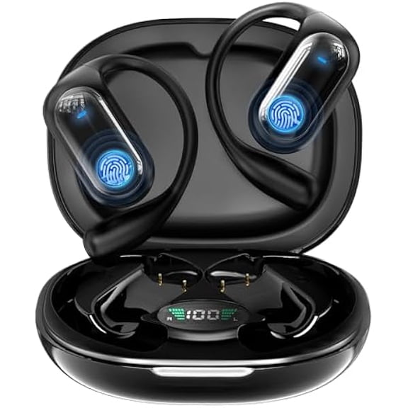 ZLC168 Languages AI Translation Earbuds, Bluetooth 5.4 Headphones Translator, 4-in-1 Smart Mode Touch Screen Real-Time Earphones Fit iOS and Android Ideal for Travel Business and Learning, Black