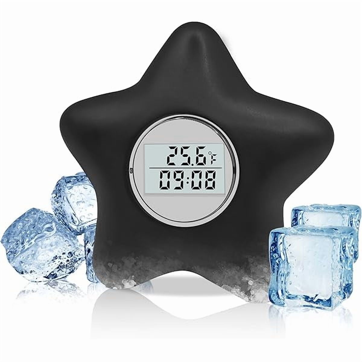 ZLC4 in 1 Ice Bath Thermometer With Timer - Floating, Waterproof Cold Immersion Accessory for Ice Bath Challenge (Star)