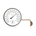 thumbnail image 1 of ZLC6-Inch Outdoor Thermometer for Patio. Accurate Window Thermometer for Outside Temperature, Greenhouse, Garage.Solid Brass Swivel with Humidity (6inch Thermo&Hygrometer), 1 of 1