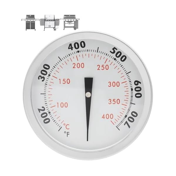 ZLC67088 67731 Accurate Lid Grill Thermometer for Weber Genesis Grill Replacement Genesis E310 E330 S330, Thermometer Gauge for Most Weber Genesis Parts GS4 2 &Summit SER, 2 3/8" Dia
