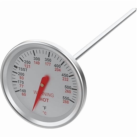 ZLC9815 Grill Thermometer for Weber Genesis 1000-5500 Series, Genesis Silver A/C, Gold B/C, Stainless Steel Temperature Gauge Replacement for Weber 62538, 1-13/16Inch Dia