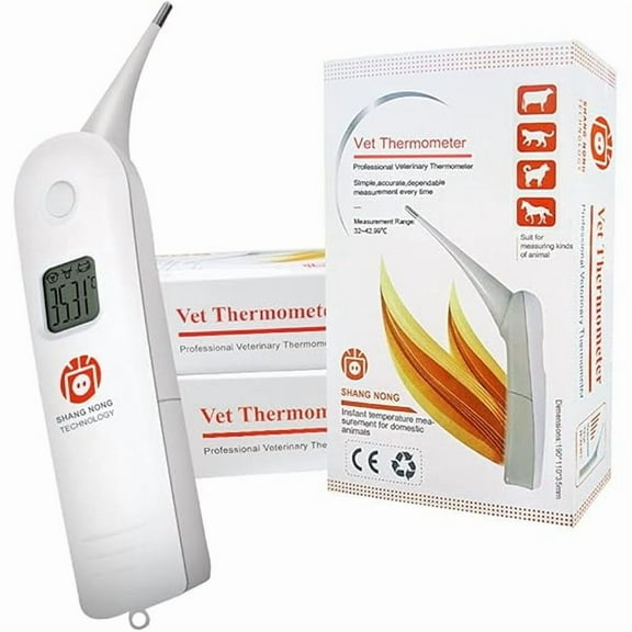 ZLCAnimal Electronic Ehermometer Pet Thermometer Digital Thermometer is a Fast Rectal Thermometer for Dogs,Horse, Cats, Pigs,Sheep