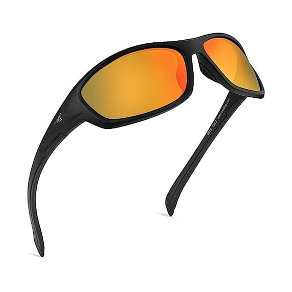 ZLCB Hiwassee Polarized Sport Sunglasses for Men and Women, Wrap Sunglasses for Fishing Cycling and Running,UV Protection