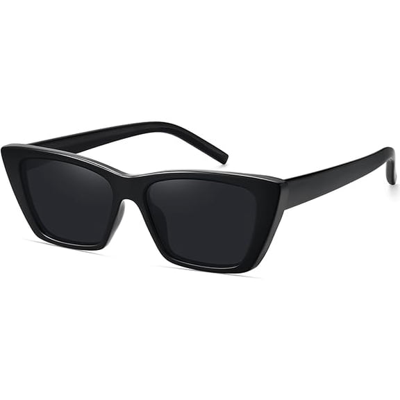 ZLCB Narrow Small Vintage Polarized Cat Eye Sunglasses for Women