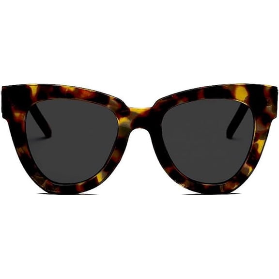 ZLCB Retro Cat Eye Sunglasses Women Men Vintage Square Tortoise Shell Fashion Cateye Sunglasses