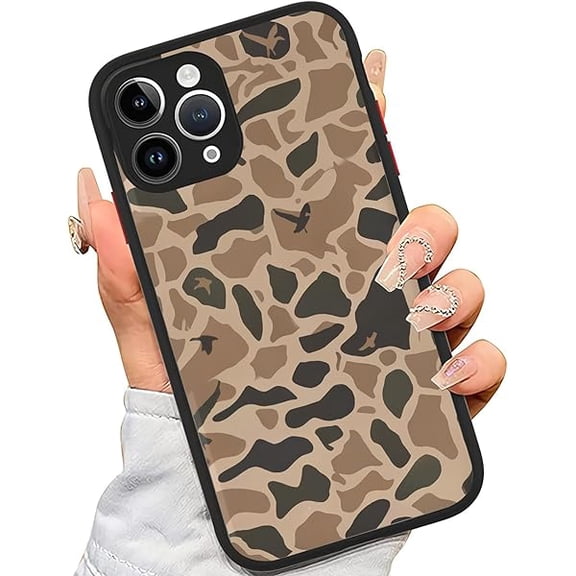 ZLCBfor iPhone 15 Case (2023) 6.1 inch, Cute Waterfowl Hunting Camo Camouflage Duck Hunters Phone case (for iPhone 15)