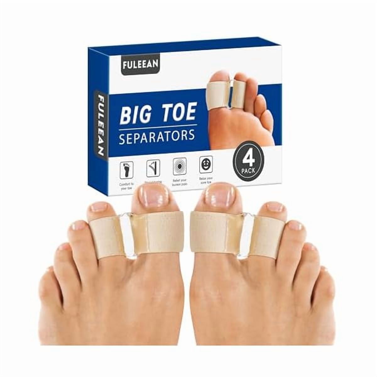 ZLCBig Toe Spacers,2 Loops Toe Separator for Overlapping big Toes,Toe ...