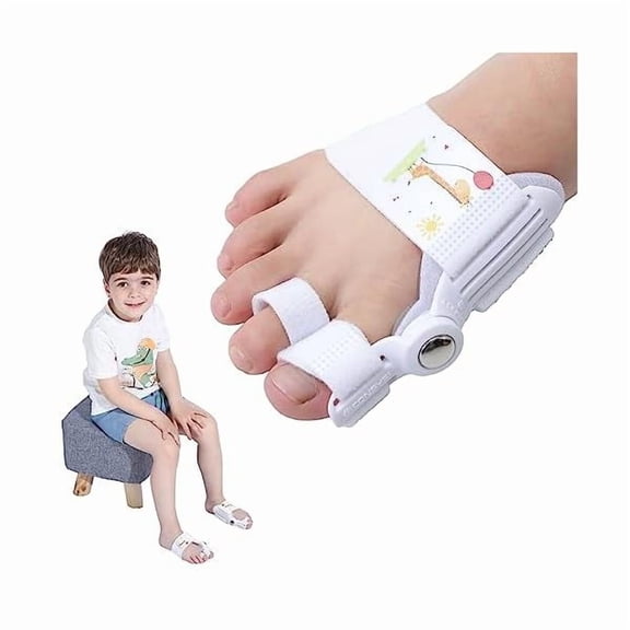 ZLCBunion Corrector for Kids-Adjustable Bunion Splint with Silicone,Orthopedic Toe Straightener for Hallux Valgus,Hammer & Index Toes Corrector for Overlapped Toe,Bunion Relief (1PAIR)