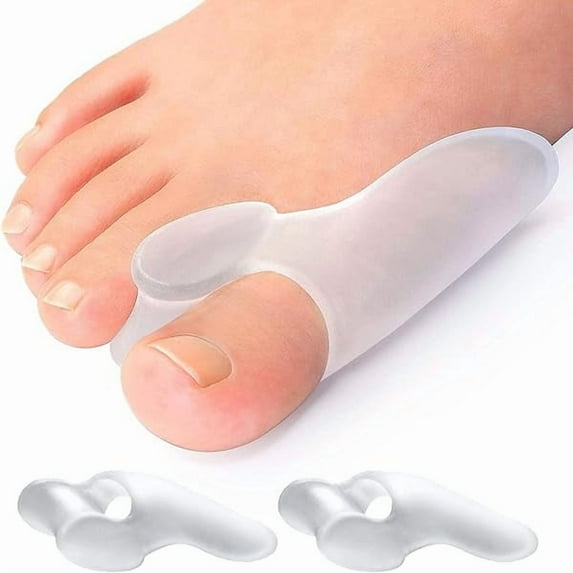 ZLCBunion Cushion Protector, 10 Packs of Bunion Corrector Pads with Separator for Big Toe, Gel Shield for Foot Pain Relief, Calluses, Corns - Clear