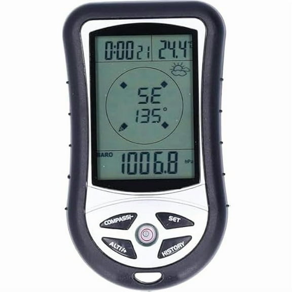 ZLCDigital Altimeter, Digital Compass, Hiking Thermometer, Barometer 8 in 1 for Hiking Outside -2300 to 29500FT 1100MBAR, 300mbar to 1100mbar