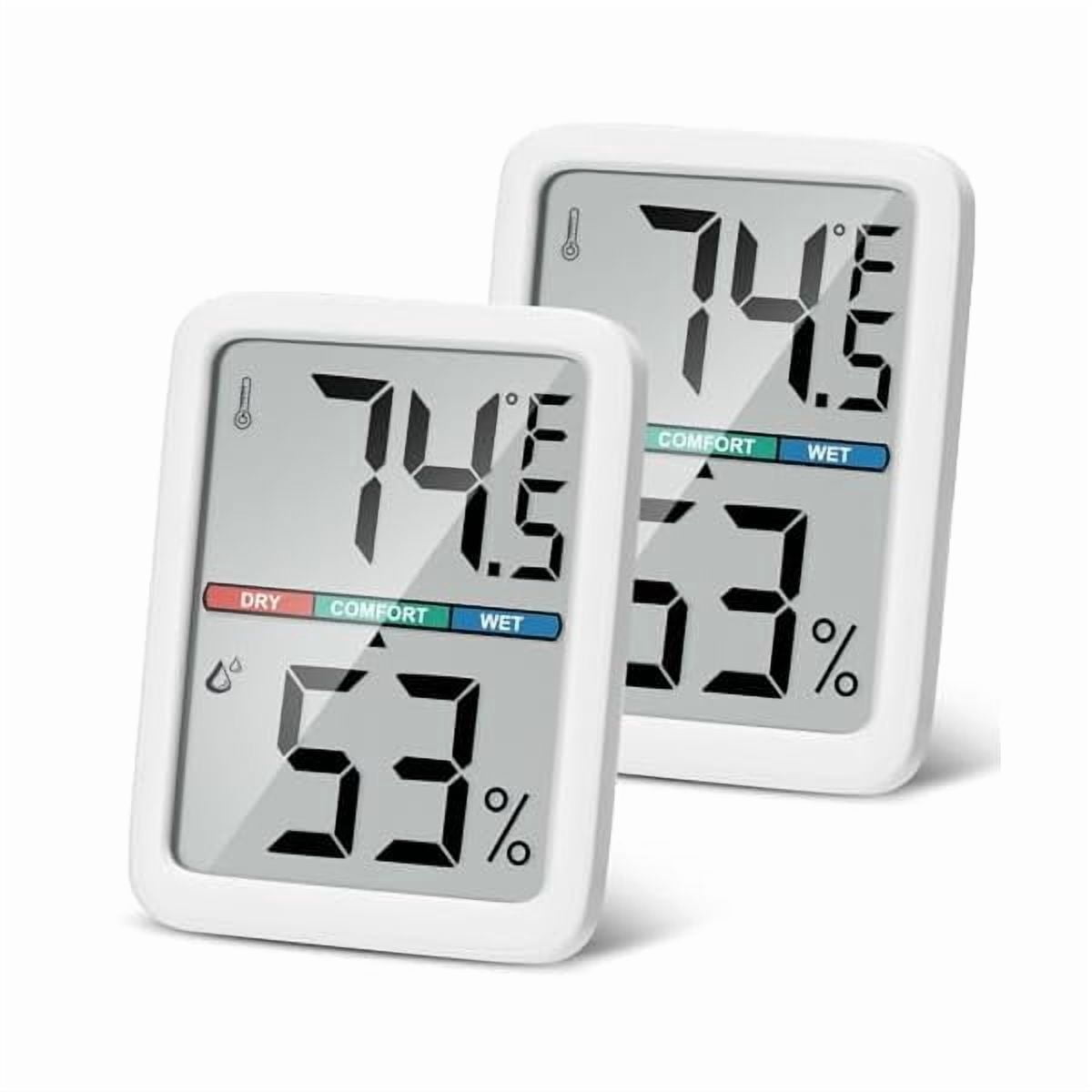 ZLCDigital Thermometer Hygrometer, Large LCD Screen Room Thermometer Temperature, Wall Thermometer Humidity Indoor with High Accuracy, Suitable for Greenhouse, Home and Office Measuring Devices